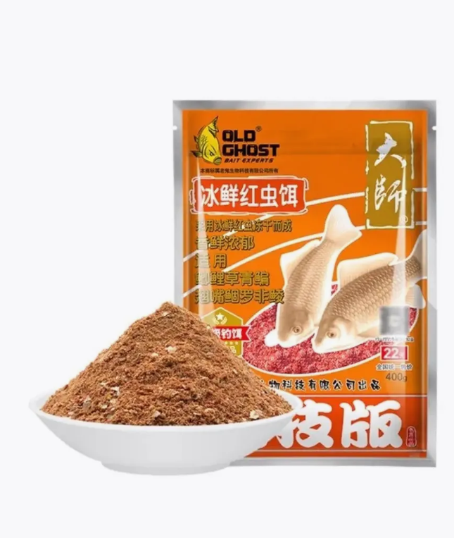 Тісто Старий Привид "Майстер мотиль" 400 г Мотиль свіжоморожений прикормка Херабуна