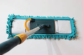 Швабра-полотер з насадкою з мікрофібри телескопічна ручка 7895/tur