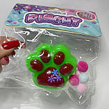 Сквіш « Таба лапка» Бордова із салатовим, фото 2