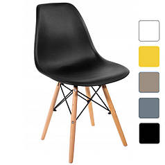 КУХОННЕ СТУЛО КРІСЛО стуло стілець для кухні зі спинкою на ніжках Bonro В-173 FULL KD чорне