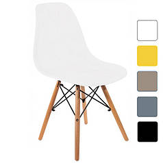 КУХОННЕ СТУЛО СТІЛЕЦЬ КРІСЛО для кухні зі спинкою на ніжках Bonro В-173 FULL KD біле