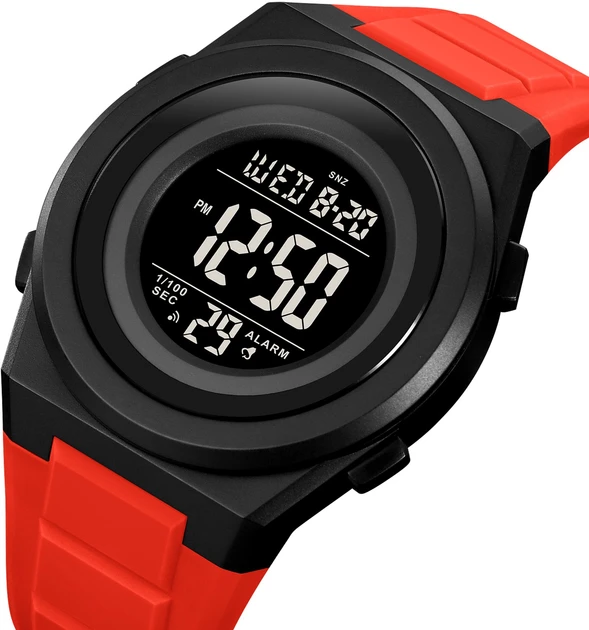 Наручний чоловічий годинник Skmei 2080RD Black/Red (7_01488), фото 1