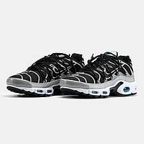 Чоловічі Кросівки Nike Air Max TN Plus Lace Toggle Black Grey / Найк Аїр Макс ТН Плюс Лайс Тогл Чорні з Сірим, фото 5