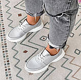 Стримані кросівки з натуральної шкіри, фото 6