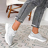 Стримані кросівки з натуральної шкіри, фото 2