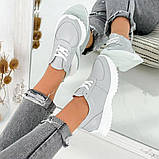 Стримані кросівки з натуральної шкіри, фото 7