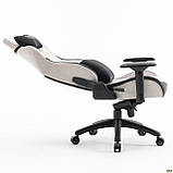 Крісло ігрове VR Racer Textile Halk / Рейсер Халк сірий/чорний, тканина, ТМ Амф, фото 5
