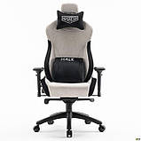 Крісло ігрове VR Racer Textile Halk / Рейсер Халк сірий/чорний, тканина, ТМ Амф, фото 3