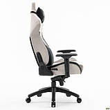Крісло ігрове VR Racer Textile Halk / Рейсер Халк сірий/чорний, тканина, ТМ Амф, фото 2
