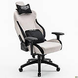 Крісло ігрове VR Racer Textile Halk / Рейсер Халк сірий/чорний, тканина, ТМ Амф, фото 4