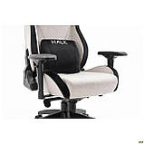 Крісло ігрове VR Racer Textile Halk / Рейсер Халк сірий/чорний, тканина, ТМ Амф, фото 7