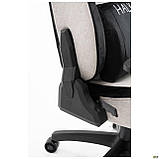 Крісло ігрове VR Racer Textile Halk / Рейсер Халк сірий/чорний, тканина, ТМ Амф, фото 8