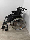 Широкий інвалідний візок 56 см Breezy Rubix 2 XL з гальмами на ручках б/в, фото 2