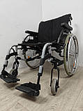 Широкий інвалідний візок 56 см Breezy Rubix 2 XL з гальмами на ручках б/в, фото 3