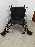 Широкий інвалідний візок 56 см Breezy Rubix 2 XL з гальмами на ручках б/в, фото 6