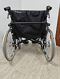 Широкий інвалідний візок 56 см Breezy Rubix 2 XL з гальмами на ручках б/в, фото 8