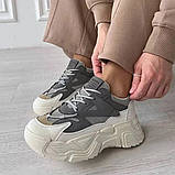 Жіночі кросівки з масивною підошвою у спортивному стилі, фото 5