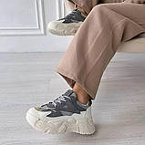 Жіночі кросівки з масивною підошвою у спортивному стилі, фото 6