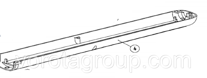 Кожух приводу нижній AN-MOTORS ASW.5004