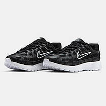 Чоловічі Кросівки Nike P-6000 Black White / Найк П-6000 Чорні з Білим, фото 5