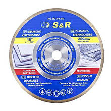 Диск алмазний S&R CORONA 250 x 1,6 х 25,4 керамограніт