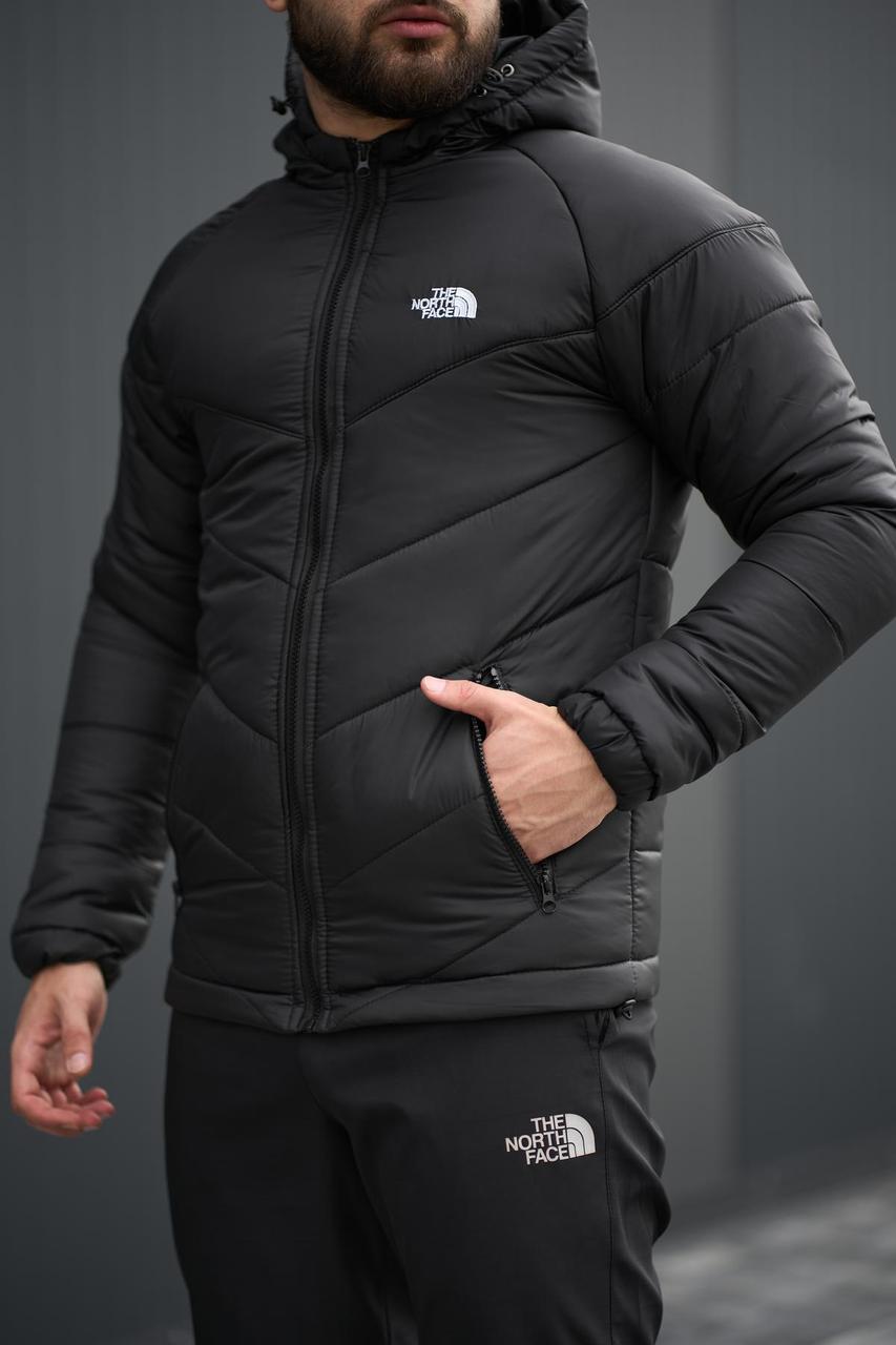 Куртка The North Face чоловіча весняна осіння демісезонна вітрівка спортивна тнф чорна