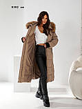 Пальто жіноче зимове норма і батал 8382 си, фото 6
