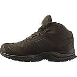 Тактичні черевики низькі всессезонні військові Salomon XA Forces MID GTX Dark Earth, фото 3
