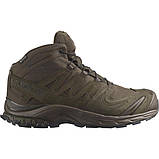 Тактичні черевики низькі всессезонні військові Salomon XA Forces MID GTX Dark Earth, фото 4