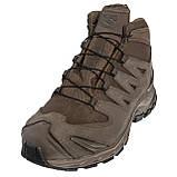 Тактичні черевики низькі всессезонні військові Salomon XA Forces MID GTX Dark Earth, фото 6