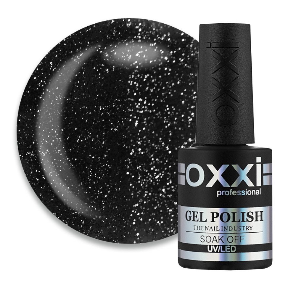 База світловідбиваюча Oxxi Professional Electric Base 009 чорний з шимером, 10 мл, фото 1