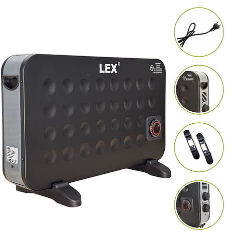 Нагрівач конвекторний електричний LEX LXZCH01FT, фото 1