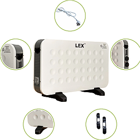Нагрівач конвекторний електричний LEX LXZCH01F (турбовентилятор)
