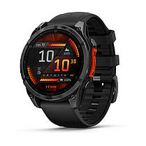 Garmin Fenix 8 смарт-годинник Amoled 51 мм Glass Slate Grey with Black Silicone Band 010-02905-00, фото 5