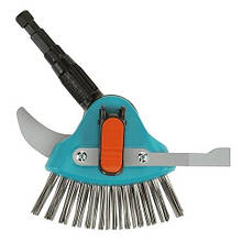 Очисник щілин з ножем та щіткою Gardena Combisystem сталевий 3-в-1