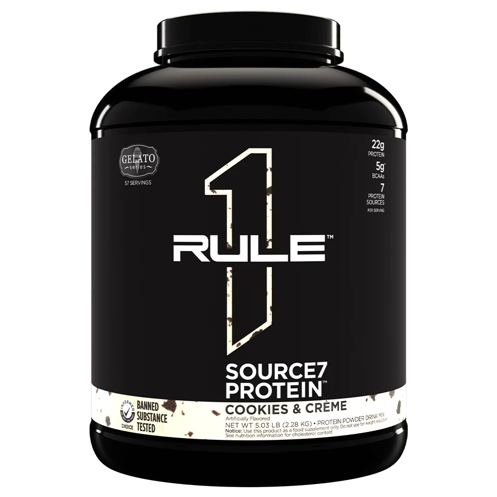 (уцінка термін по 11.25) Багатокомпонентний протеїн Rule 1 Source7 Protein 2250 г (печиво-крем)