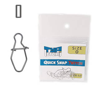 Застібка #0 Twitch (10 мм.) ⌀0.7мм. 10 шт.