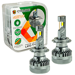 Автомобільні світлодіодні LED лампи у фару головного світла CYCLONE LED H7 5500K 9800Lm type 47 12-32V 45W