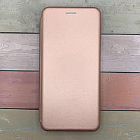 Чохол-книжка для Motorola G85 матовий, з мікрофіброю, оригінал. Рожеве золото, на магніті.