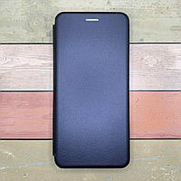 Чохол-книжка для Motorola G85 матовий, з мікрофіброю, оригінал. Темно синій на магніті.