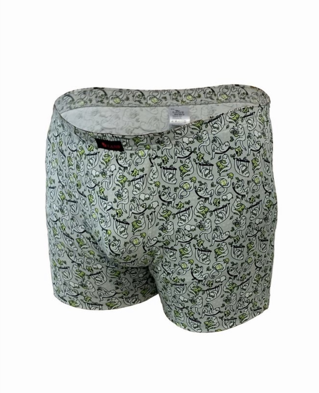 Чоловічі подовжені шорти транки Lans Лінивці сірі (розміри: M-4XL), фото 1