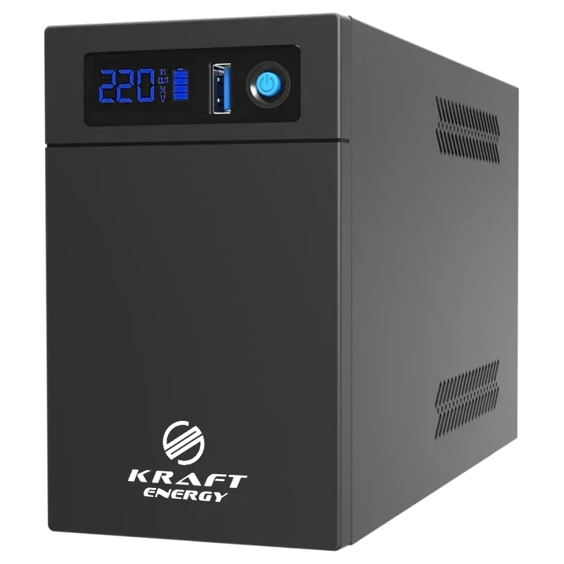 Джерело безперебійного живлення Kraft KRF-1200VA/720W(LED) LiFePO4 UPS, фото 1