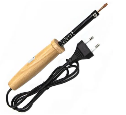 Паяльник WDB 40W з дерев'яною ручкою і мідним жалом, жало B2-6, фото 1
