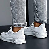 Білі кросівки із сітчастого матеріалу/текстиль, фото 6