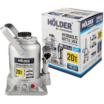 Домкрат 20т, 190-350мм гідравлічний Molder MA29200, фото 1