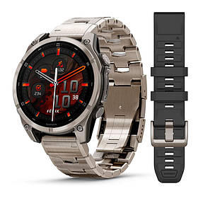 Garmin Fenix ​​8 смарт-годинник Amoled 47 мм Sapphire Titanium with Vented titanium bracelet 010-02904-40