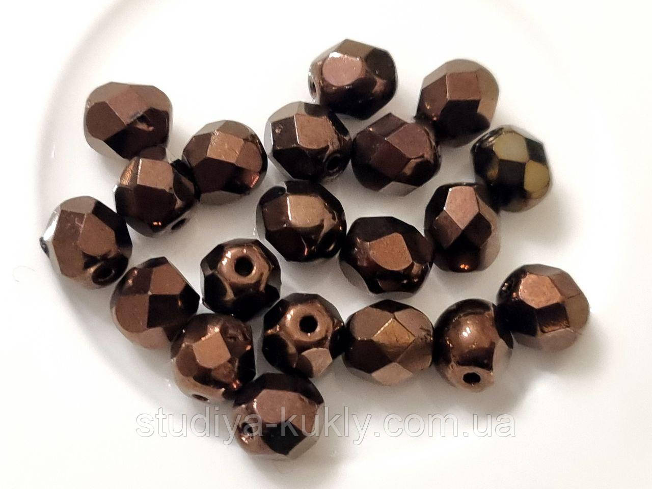 Кришталеві намистини. Чеське скло 6 мм. №54, фото 1