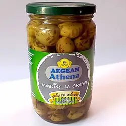 Оливки гриль зі спеціями в олії Athena 600 г