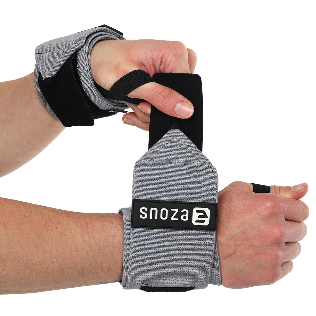 Бинти-пензельні для жиму STRENGTH WRIST WRAPS (SOLID SUPPOR) EZOUS C-04 2шт фіолетовий