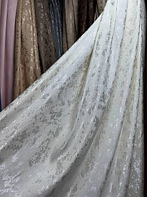 Штора мармур молочний